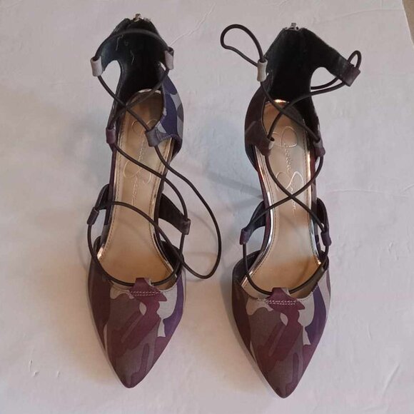 Jessica Simpson Cameo Strappy 4" Pointed High Heels - Picture 2 of 9